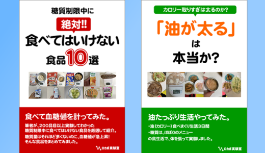 糖質制限に役立つ小冊子2点